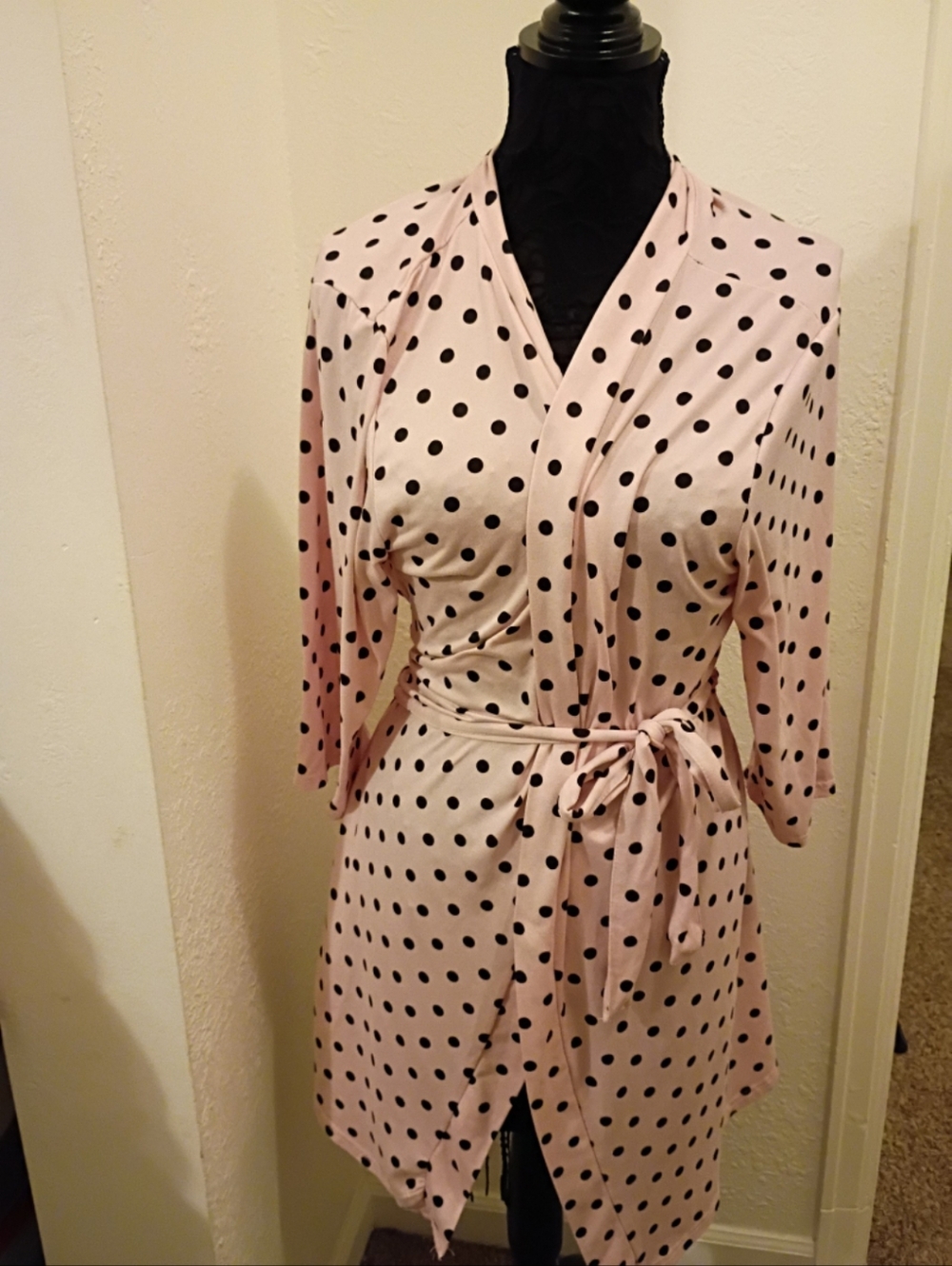 Paris Dreams Pink Polka Dot Dress